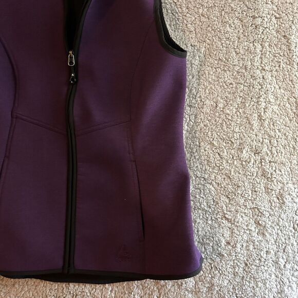 Gerry Women's Size Small Hooded Sleeveless Vest Purple Outerwear Athletic Zip - Picture 7 of 15